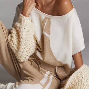 Anthropologie Daily Practice Sweater Lounge Set